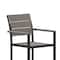 Flash Furniture Gray/Gray Faux Teak Patio Chair with Arms SB-CA108-WA-GRY-GG - alternate 4